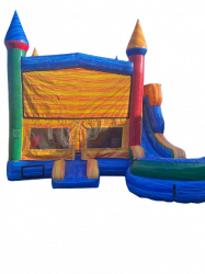 HH 20Colorful20Castle20Front20STOCK 1717263267 Colorful Castle Bounce House & Water Slide Combo