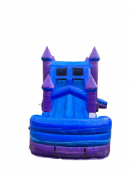 HH Purple Paradise FRONT removebg preview 1717262437 Purple Paradise Bounce House & Waterslide Combo