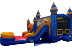 Fun Fiesta Bounce House & Dual Lane Waterslidelide Combo